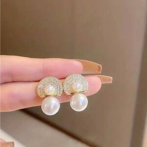 💥2pcs Simple Slooy Stud Earrings, Elegant Ear Jewelry Decoration For Women